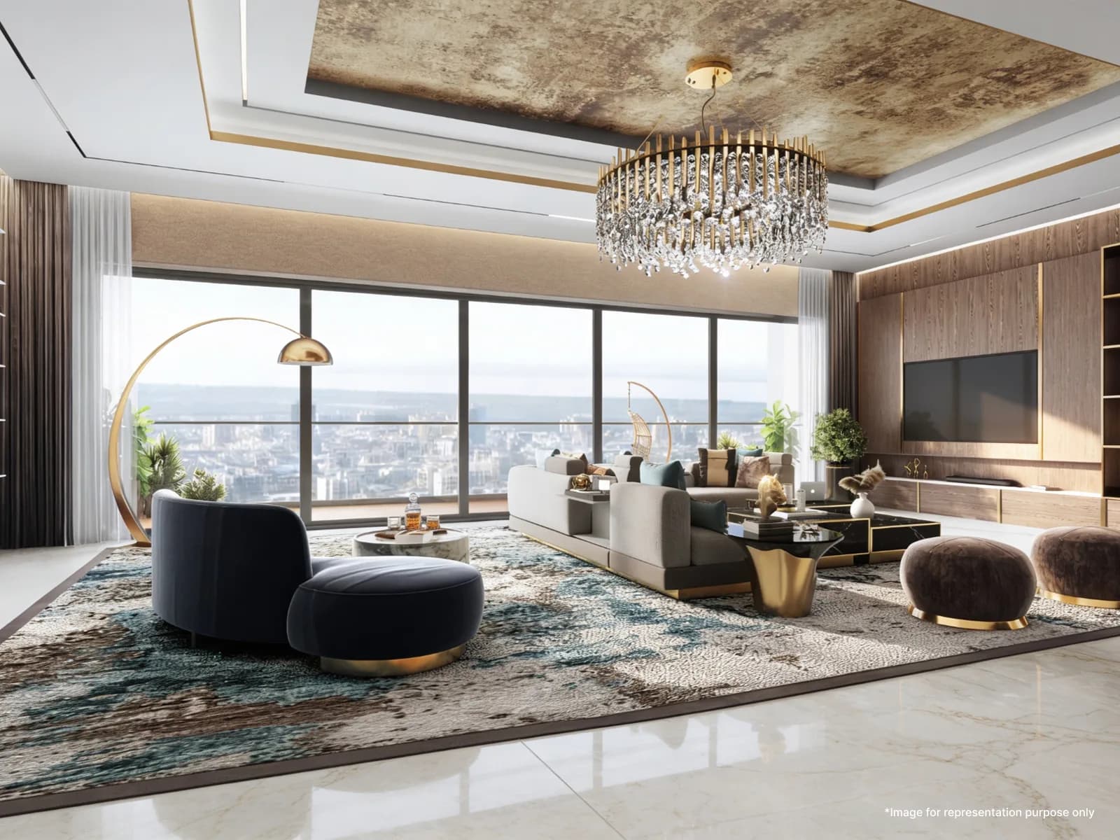 Opulence — living room