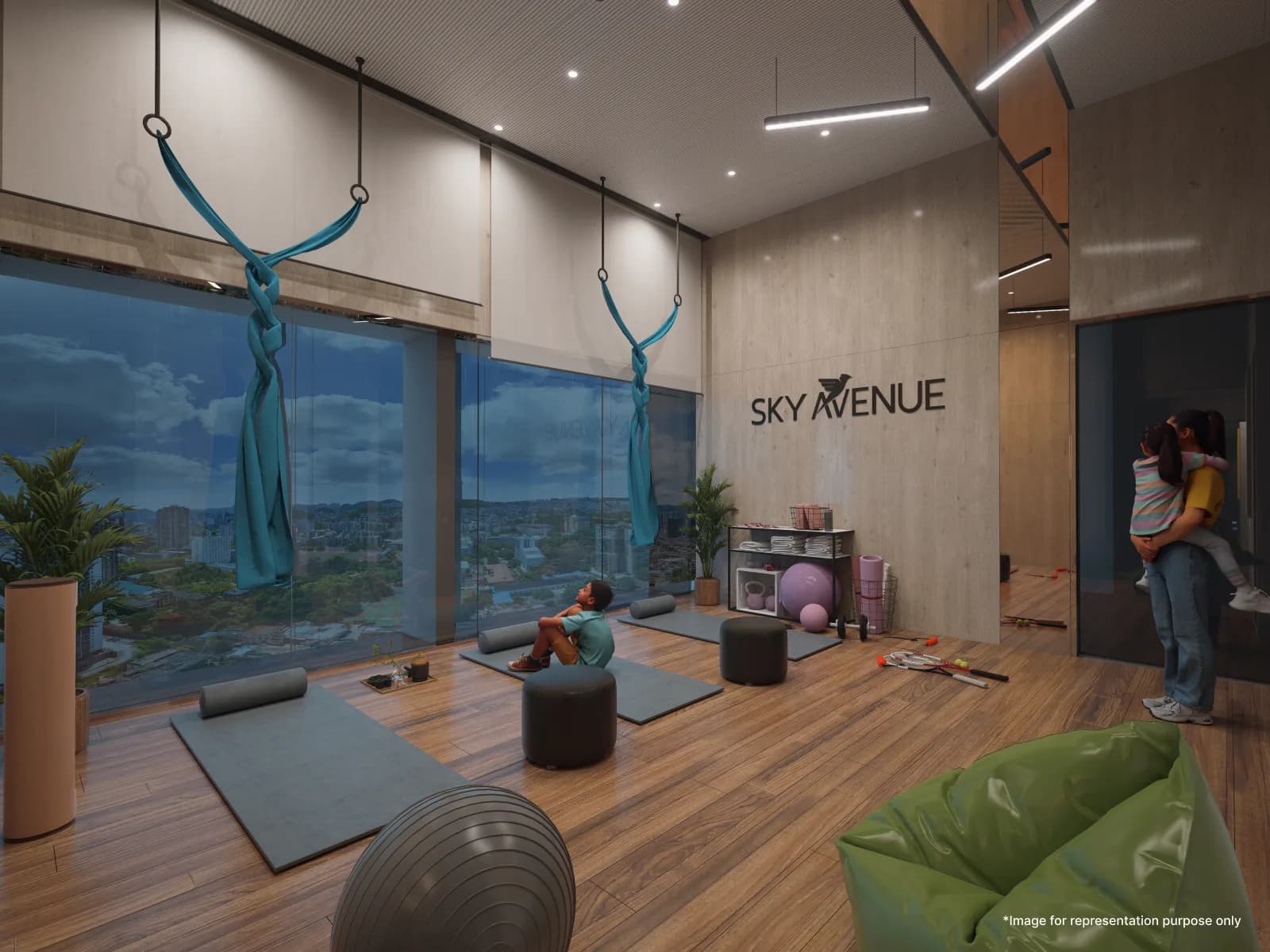 Sky Avenue — yoga area